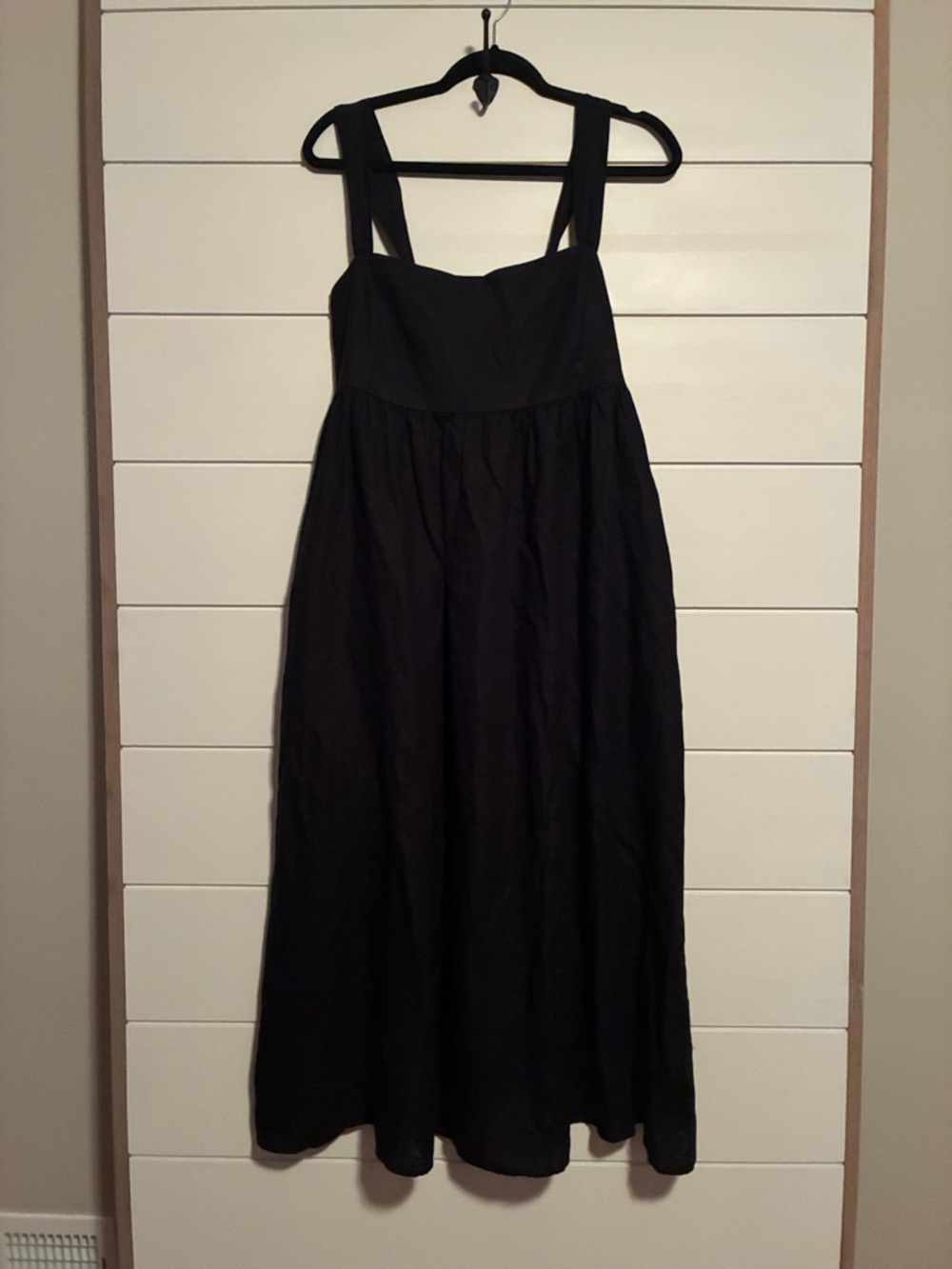 J. Crew Squareneck midi dress in linen size 6 - Picture 3 of 7